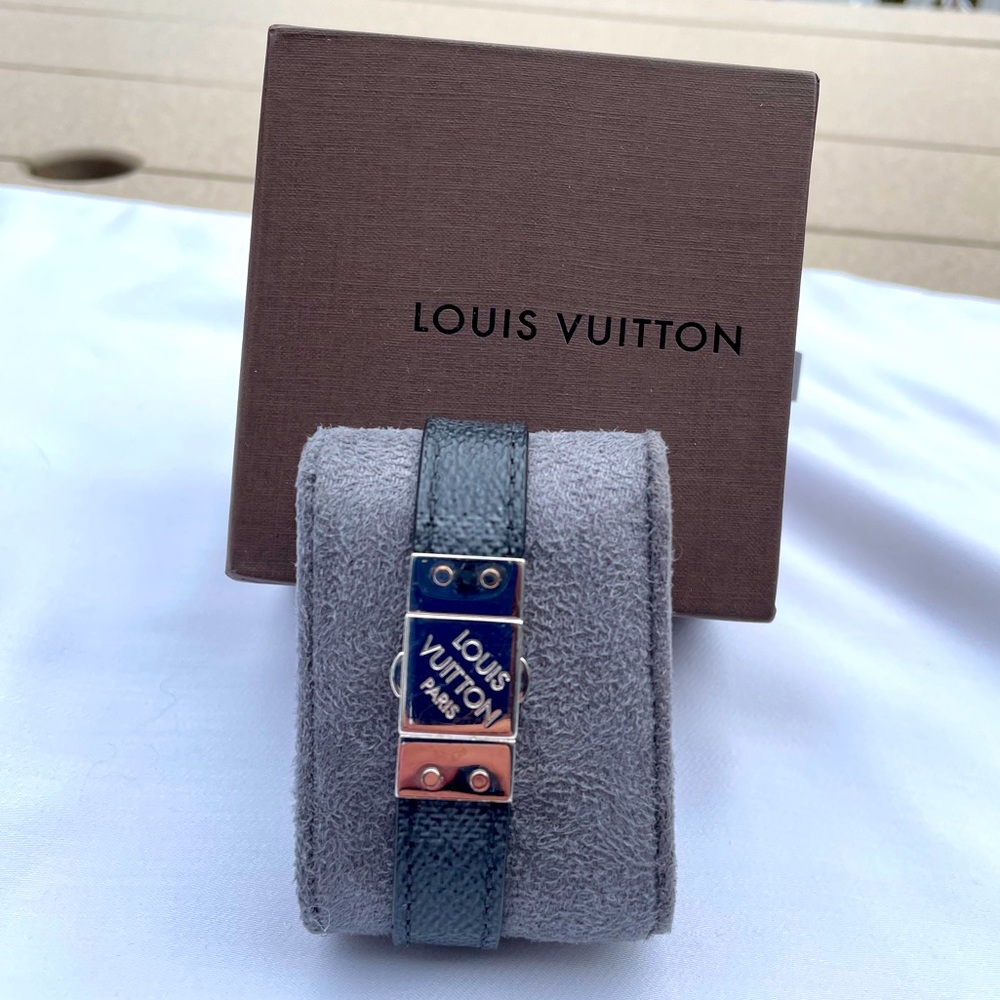 Louis Vuitton Damier reversible cuff bracelet